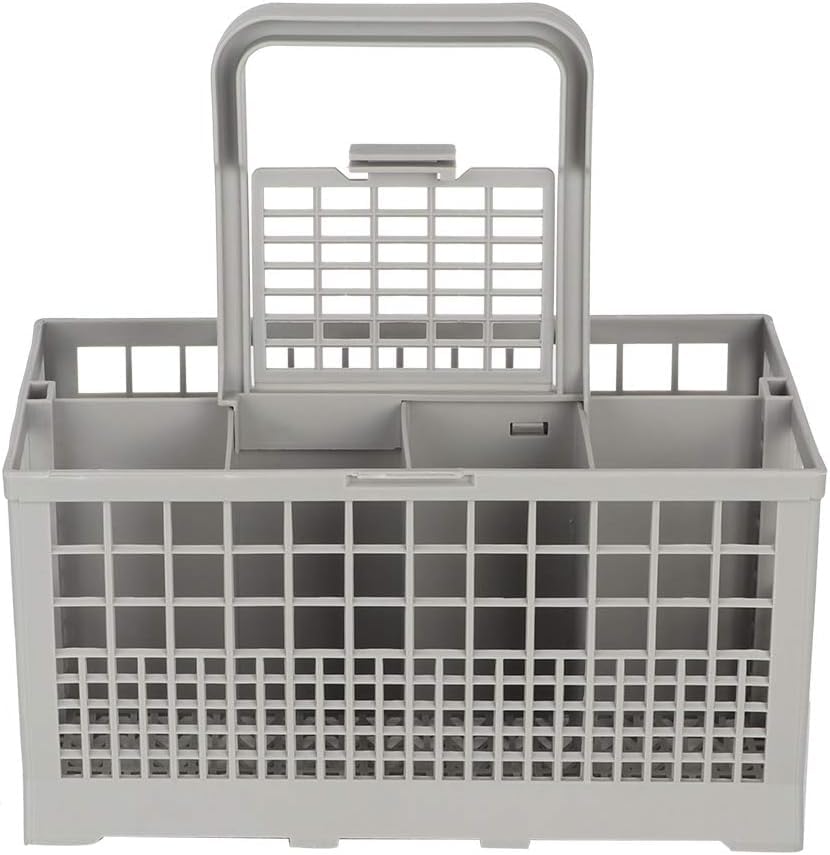 Recamania Cesta de Lavavajillas para Cubiertos Universal - Cesto de lavaplatos compatible con Bosch Siemens Neff, AEG, Beko, Ariston entre otros - Medidas: 240x135x123 mm