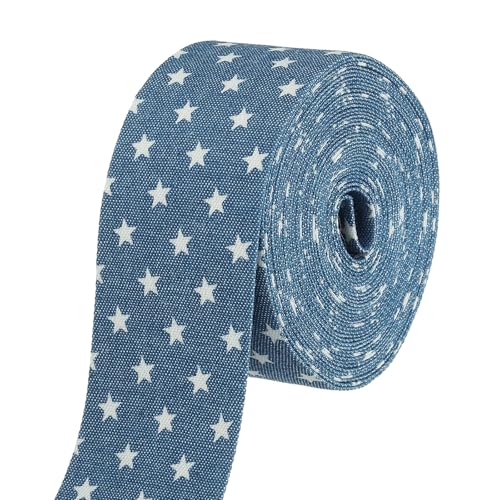 Ruban en jean pour customisation vêtements et décorations fait main bleu