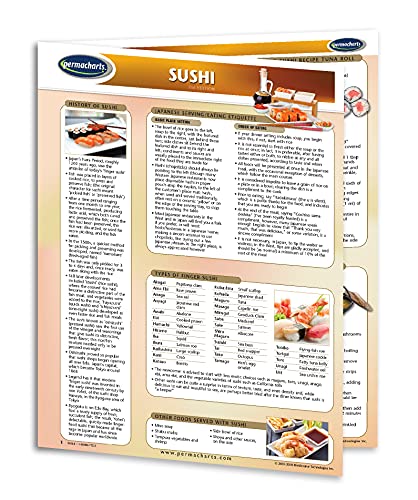 A Guide to Sushi - 4-Page Laminated Sushi Quick Reference Guide by Permacharts