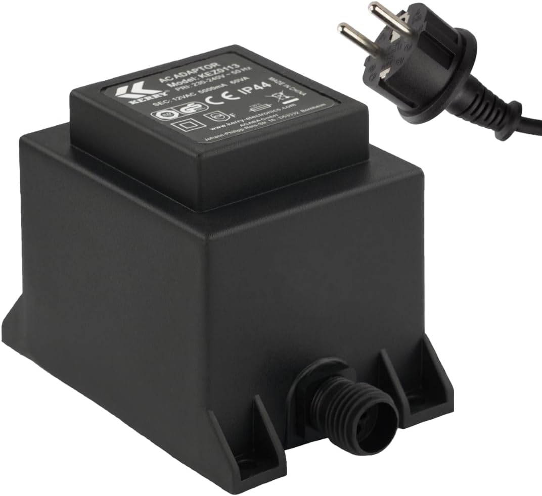 Trasformatore Illuminazione Piscina KWODE 105W - 230V AC A 12V AC, IP67 Impermeabile, Per Esterni