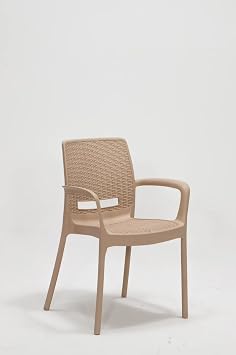 2 Adet Rattan Lüx Cappucino Sandalye/Balkon-Bahçe-Teras