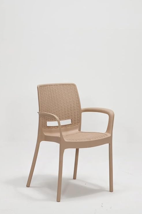 2 Adet Rattan Lüx Cappucino Sandalye/Balkon-Bahçe-Teras