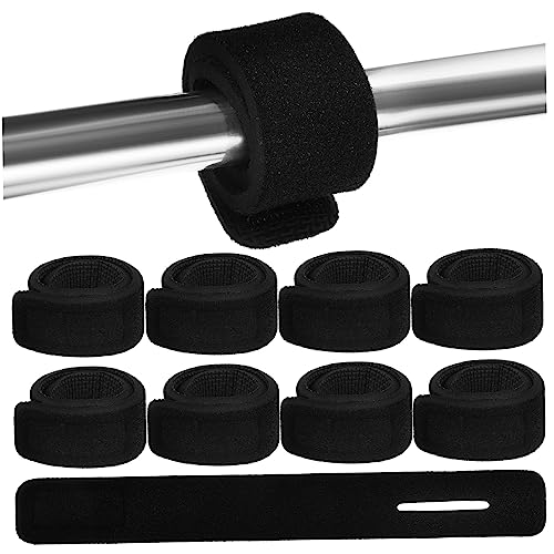 NAMOARLY Fishing Rod Tie Belts Pole Straps 10 Pack Stretchy Rod Wrap Pole Straps for Fishing Tackle Accessories