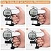 Neoteck Digital Thickness Gauge 0.5inch/12.7mm,0.0005inch/0.01mm LCD Display with Inch/MM Conversion One-Hand Quick Press Thickness Measuring Tool for Measuring Leather Paper Fabric Film etc.-Silver