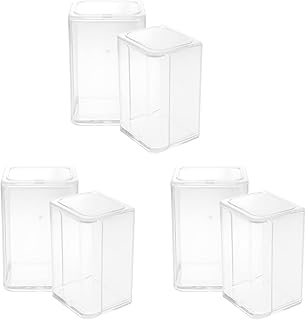 Cabilock 6pcs Display Case Craft Storage Case Figure Model Showing Case Multi-Function Display Dustproof Case Toy Child Storage Tank