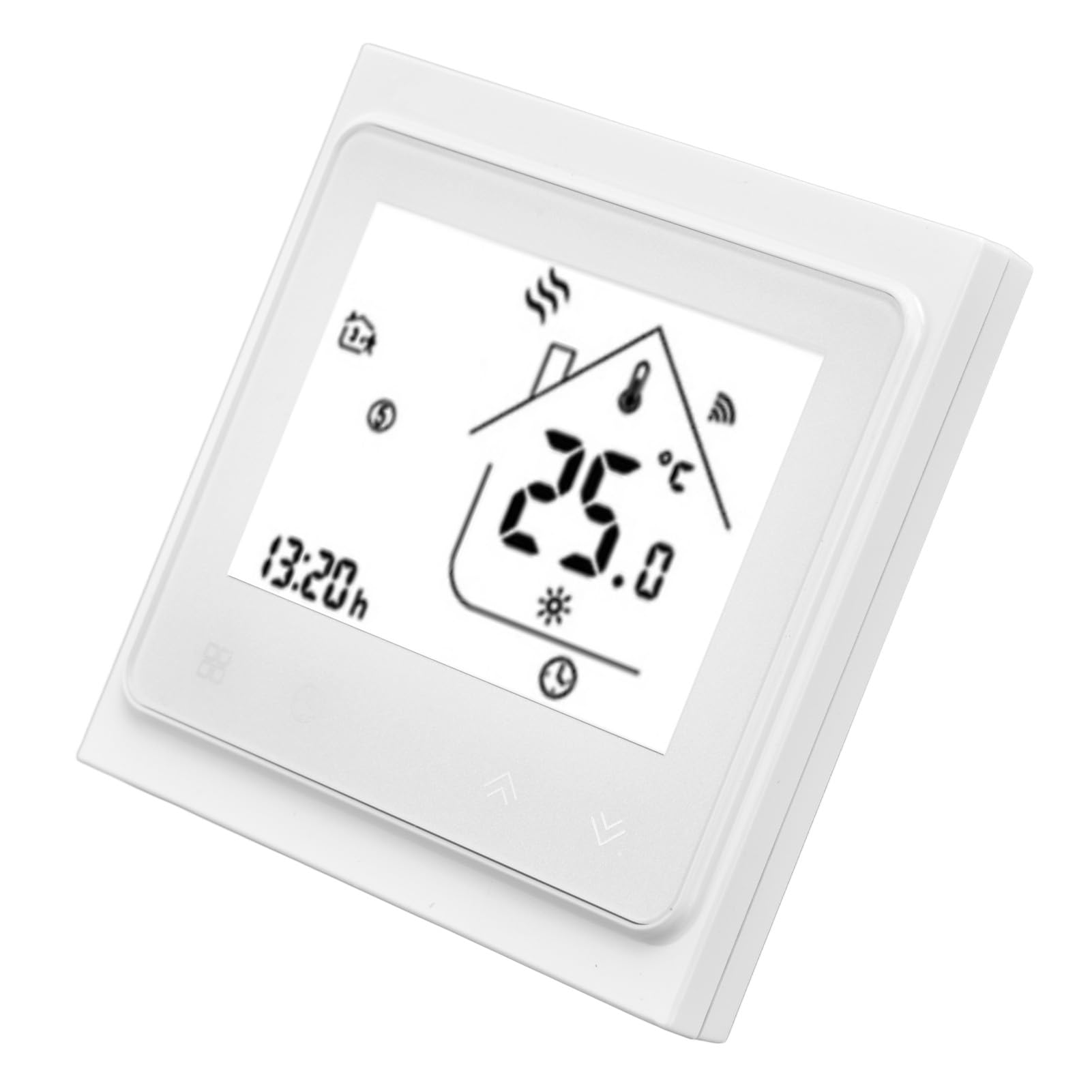 Smart Home - Termostato remoto ad alta precisione per Smart Home, controllo vocale per scaldabagno, : Bianco