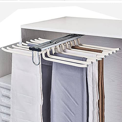 Cintre extensible à 18 bras pour pantalon modulable et noir