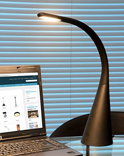 Lucide GOOSY LED - Schreibtischlampe - Ø 11 cm - LED Dim. - 1x4W 3000K - Mit USB-Ladepunkt - Schwarz – Bild 4