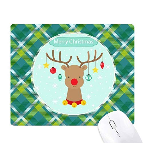 Tapis de souris vert festival noël flocon pour votre bureau chaleureux