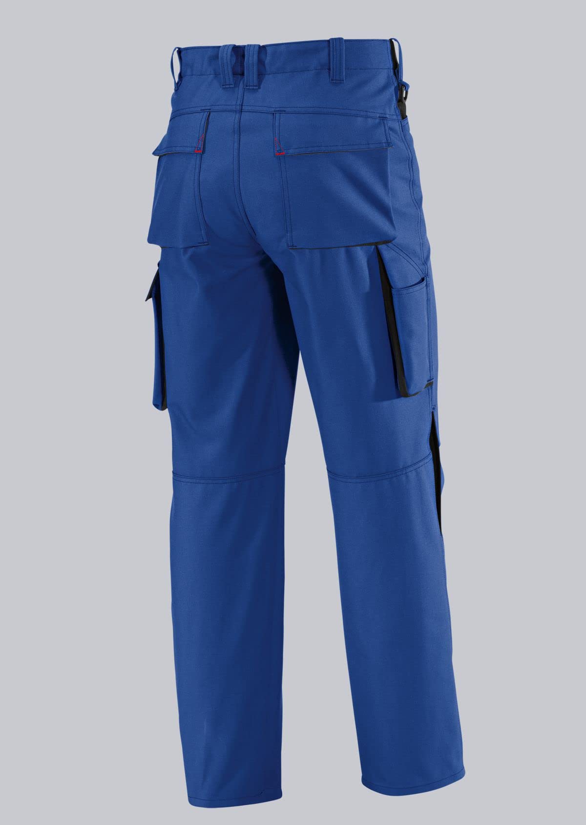 BP Workwear 1788-555-13 Arbeitshose - Gummizug im Rücken - Bundfalten - Normale Passform - Größe: 50n - Farbe: königsblau/schwarz