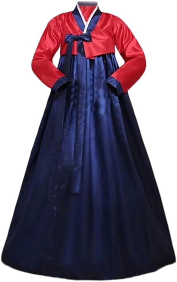 Women's Hanbok Dress Traditional Korean Costume Long Sleeve Classic Hanbok Dress Female Korea Wedding Dance Costume