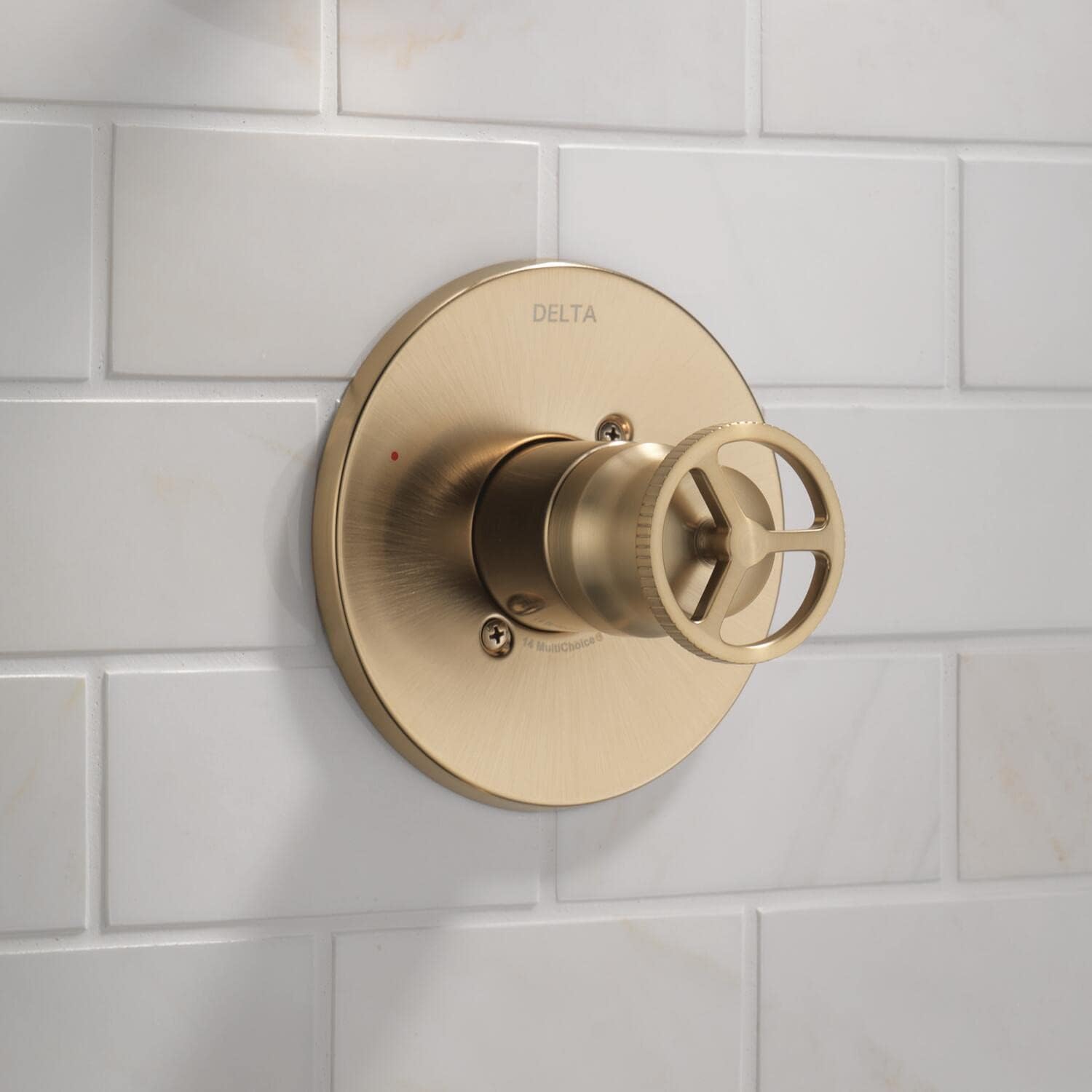 Delta Faucet Trinsic Shower Valve Trim Kit for Gold Shower Systems and Gold Shower Faucets, Delta Shower Handle Replacement, Shower Faucet Handle, Champagne Bronze T14058-CZ (Valve Included)