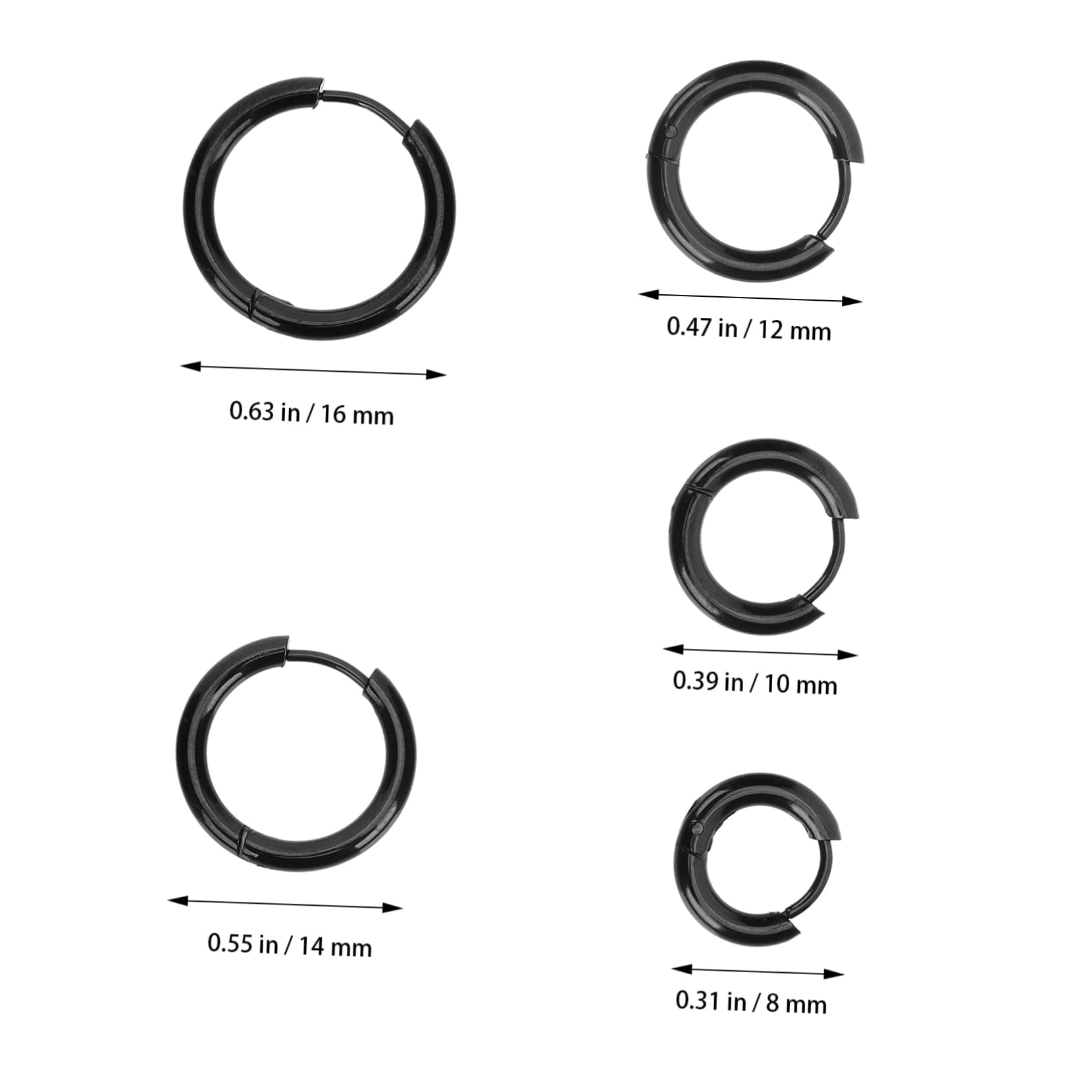 LIFKOME 50piezas Pendientes Inoxidable Hipoalergénicos Para Mujeres De Pendientes Redondos Antialérgicos y Elegantes Para Ocasiones Especiales