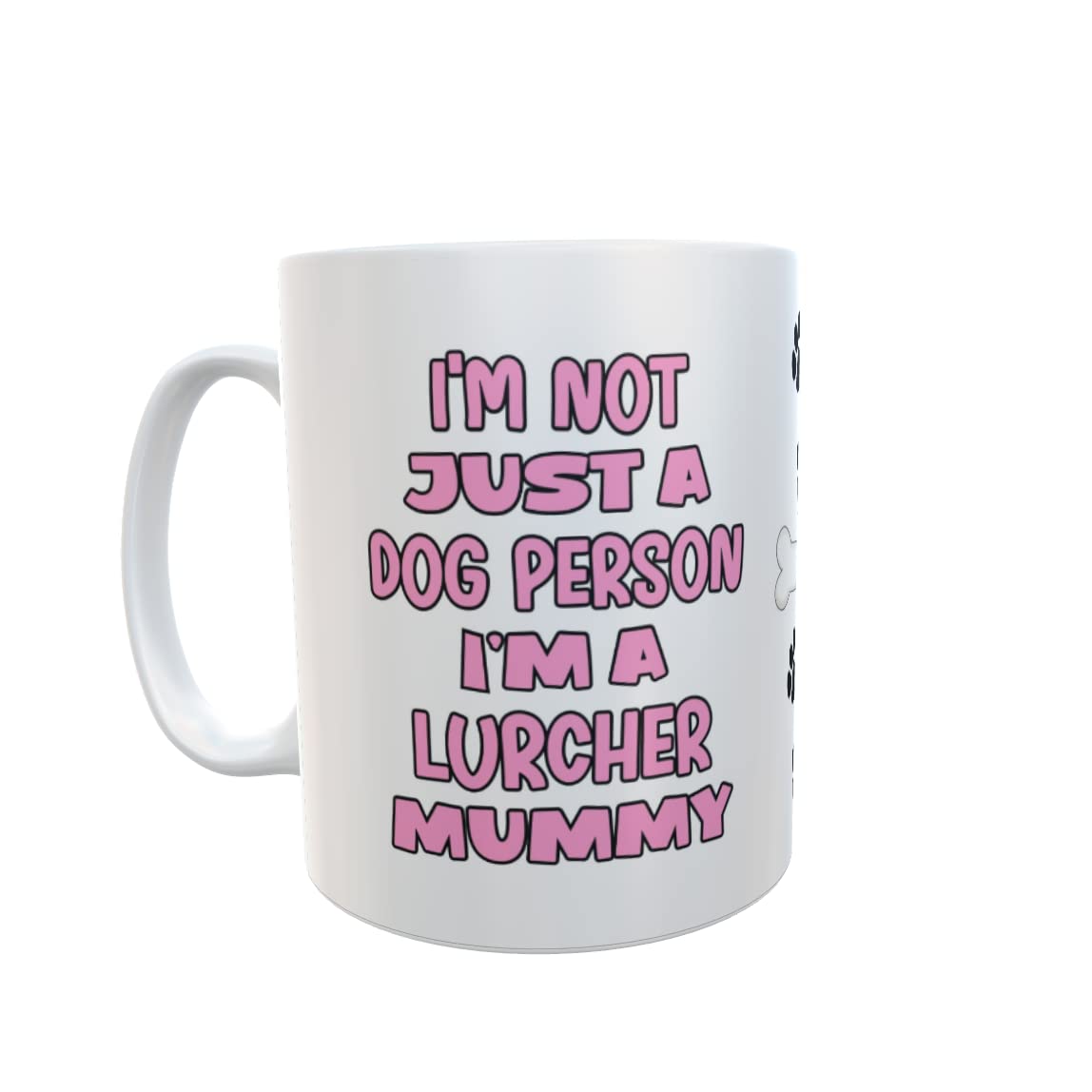 Decalarama Lurcher Mug Gift - I'm Not Just A Dog Person I'm A Mummy - Nice Funny Cute Novelty Pet Owner Cup Present