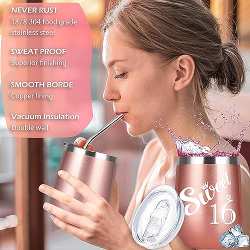 Awfrky 16th Birthday Gifts Girl, Happy Sweet 16 Gifts for Girls Best Friends Female Daughter Sister Her Girlfriend Coworker Bestie Birthday Unique - Image 2