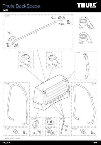 Jeep 82214657 2017 Compass Roof Rails, Black, Production