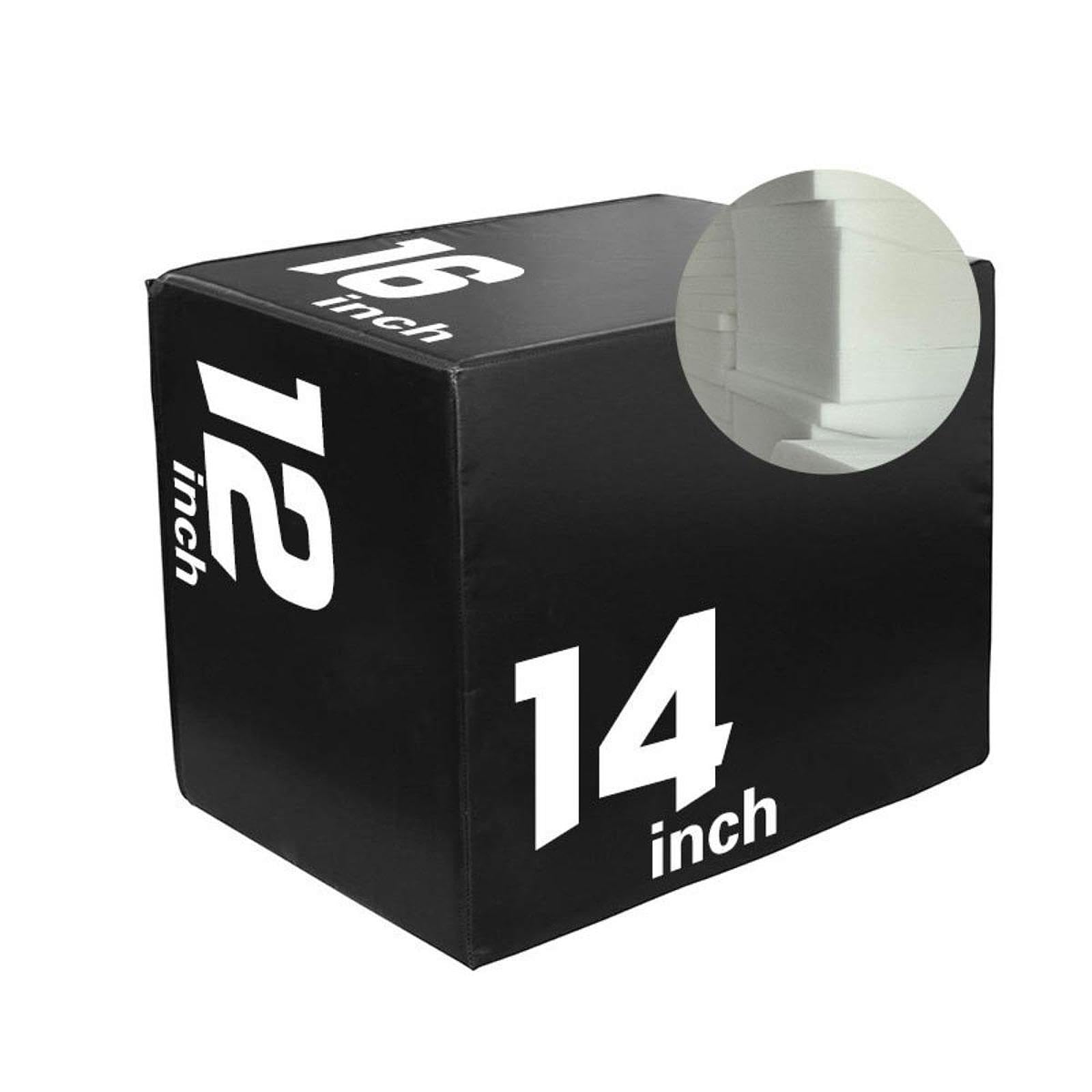 Plyo-Sprungbox – Weiche, tragbare Sprungbox für Heimfitness (60x50x50 cm / 24x20x20 inch)