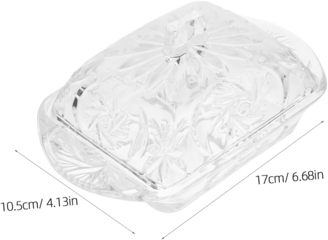 Butter Holder Storage Container with Lid Vintage Style Butter Dish for Refrigerator for Cheese Desserts and Snacks and Easy to Clean Design