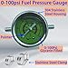 0-100psi Glycerin Filled Fuel Pressure Gauge Kit, Fuel Pressure Gauge Kit, 1-1/2