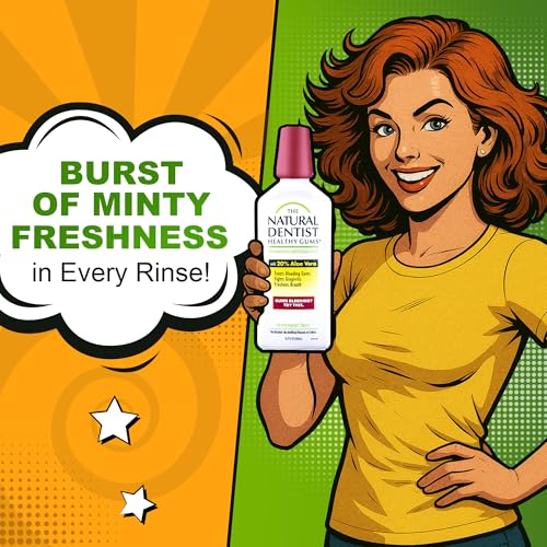 The Natural Dentist Peppermint Twist Mouthwash, No Alcohol & No Fluoride, Plant-Based Daily Rinse that Refreshes & Comforts the Mouth, 16.9 fl oz - Thumbnail 5