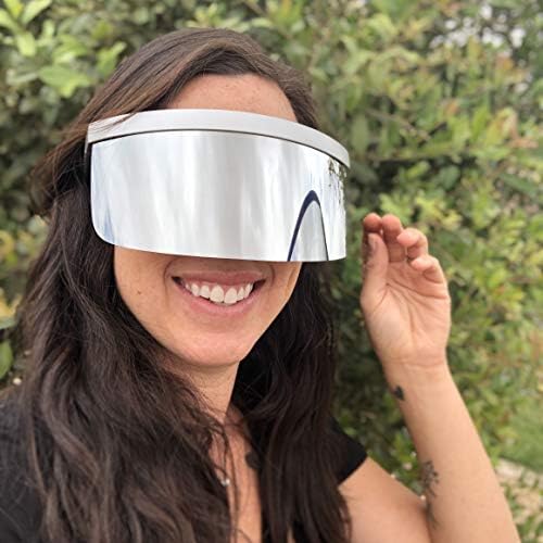 mirrored visor sunglasses