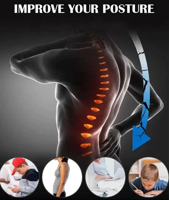SLT Back Brace Posture Corrector for Women and Men, Back Support Belt for Women, Upper Back Brace for Posture, Back Straightener Posture Corrector, Adjustable and Fully Back Support Improve Back Posture (Medium Size)