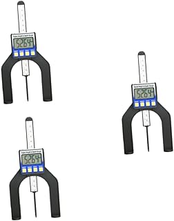 Cabilock 3pcs Digital Depth Gauge LCD Height Calipers Metric Imperial Magnetic Feet Router Table Tool