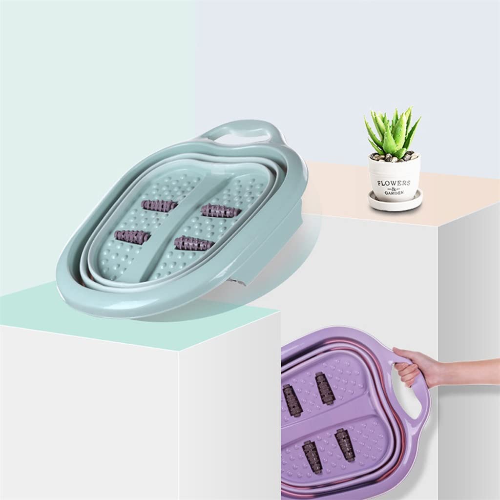 Bañera para pies Plegable SPA pedicura Cubos bañera de Agua Caliente baño remojo pies contenedor Grueso Resistente Lavabo de plástico Noble ambición Estrella de luz To Pursue Happiness