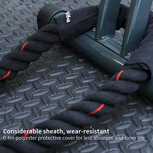 PROIRON 9M /12M Battle Ropes, Battling Rope for Fitness Training Gym, Heavy Exercise Ropes 38mm, Undulation Rope for Strength Workout
