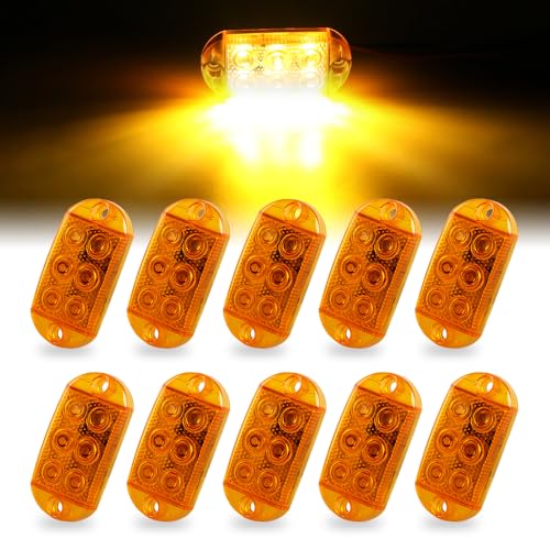 Flash LED de chantier ambre pour utilitaire et camion benne sur route de nuit