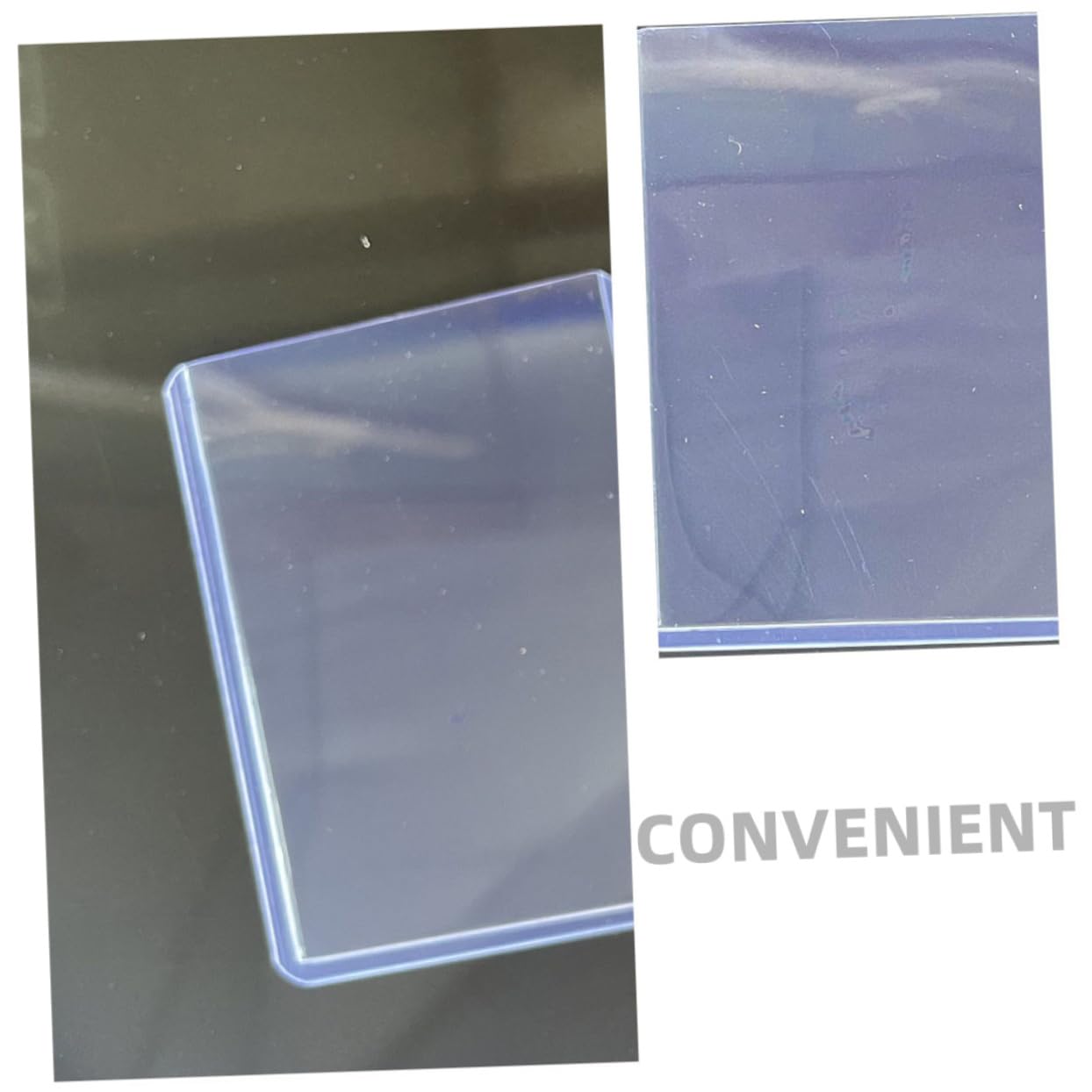 Bustine Protettive 100 Pezzi per Carte da Gioco in Pvc Trasparente Riutilizzabili Design Apertura Superiore per Giochi da Tavolo e Collezioni