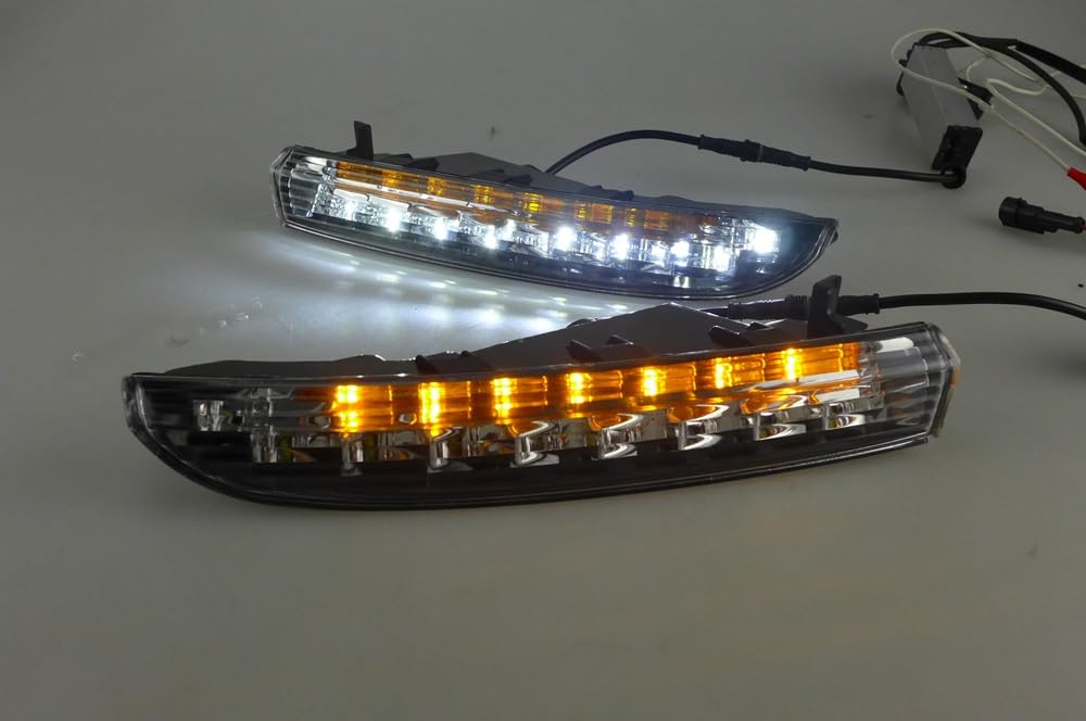 Luce di Indicatori Per Passat 2010 2011 2012 LED Paraurti Anteriore Fendinebbia Luce Marcia Diurna Luce Diurna Presa D'aria Auto Lampadina Indicatore Direzione