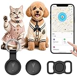 Focushine Pet GPS Tracker for Dogs,Smart Mini Location Collar Trackers for Cats,Works with iOS Find My,No Monthly Fee Subscription,IP68 Waterproof Real-Time Global Tracking Anti-Lost Device