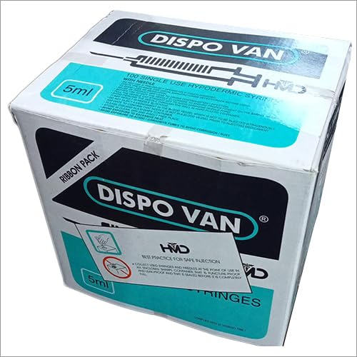 Dispovan Syringe with needle , Single use Syringes (5ml - 100 Pieces)-image-39