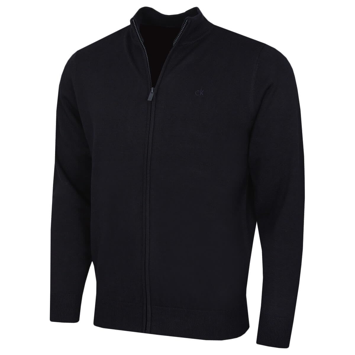 Calvin Klein Mens Cleveland Full Zip Sweater - Navy - XXXL
