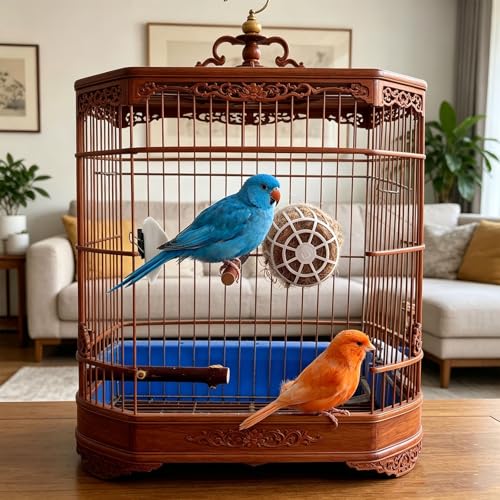 Vogelnest Stabile Halterung für Nistmaterial zur Befestigung an Vogelkäfigen, um das zu sichern den Komfort der Vögel zu verbessern. schwalbennest 15-2