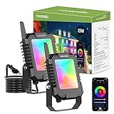 ambiente licht + möbel ag 【BLink Serie Merkmale】Dies ist ein Paket von 2 25W LED Smart Floodlights. Im Vergleich zur gewöhnlichen Bluetooth-Technologie, die nur 3-8 LED-Projektoren verbinden kann, kann Novostella RGB Flutlicht die Verbindung untereinander realisieren, wodurch die Anzahl der Projektoren, die durch das Smartphone gesteuert werden, und die Steuerungsdistanz erhöht werden. Die Gruppensteuerung kann bis zu 128 LED-Fluter gleichzeitig ansteuern.