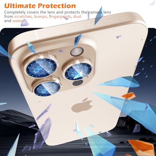 imluckies for iPhone 16 Pro, iPhone 16 Pro Max Camera Lens Protector, AR+AF Tempered Glass - Image 2