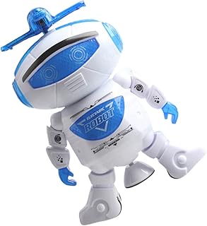 HOOTNEE Kids playset kidcraft playset Smart Robot Body Robot Toys Kids Robots Electric Dancing Robot Flashing Robot Toy Robot Toy for Kids Rotating Robots for Kids boy Little Robot Model