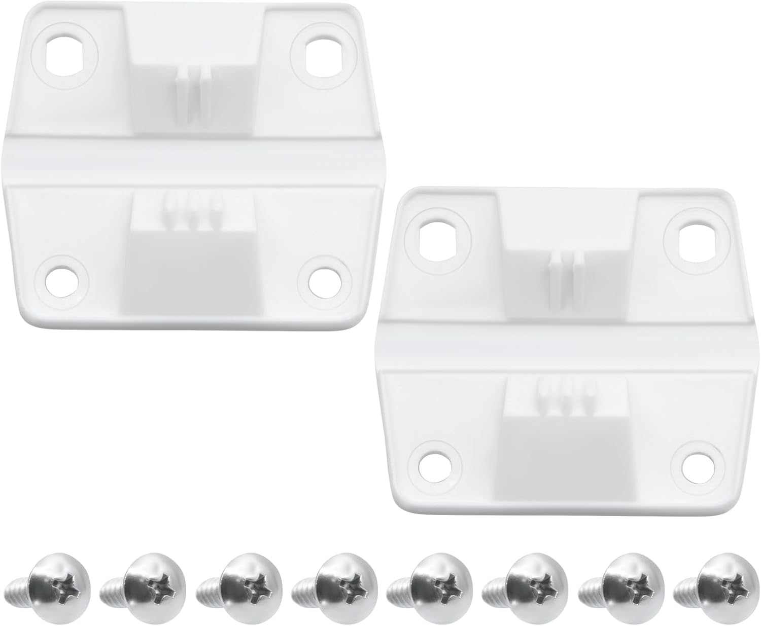 Coleman Cooler Hinges Replacement with Screws, Durable ABS Plastic Hinges & Stainless Steel Screws, Fits Coleman, Rubbermaid Ice Chest Cooler Parts, Camping Cooler Accessories, 2 Pack