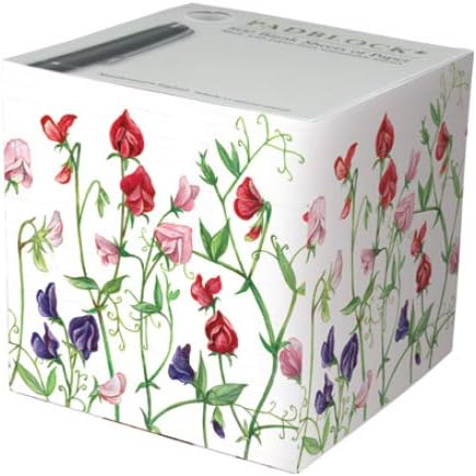 Padblock Phone Note Cube - 800 Sheets - Sweet Peas Sheet Design