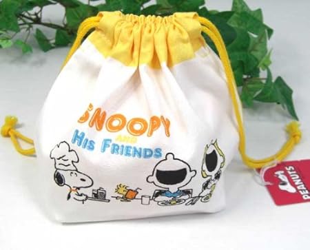 Amazon Co Jp ファミリア Familiar スヌーピー コップ袋 巾着 Or Snoopy ホーム キッチン