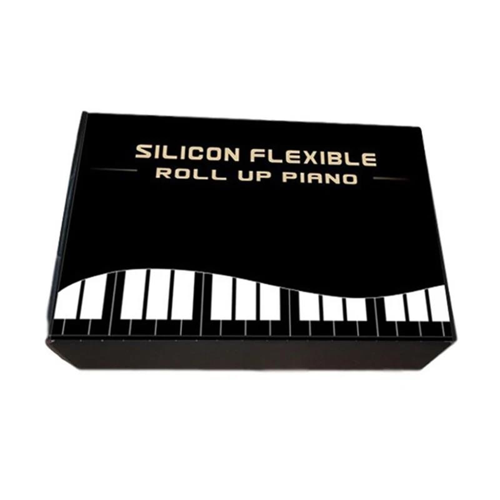 Pianino Elektroniczne Elastyczny Silikonowy Fortepian Dla Dorosłych 61 Klawiszy Przenośny Instrument Muzyczny Z Rolowaną Klawiaturą(EU)