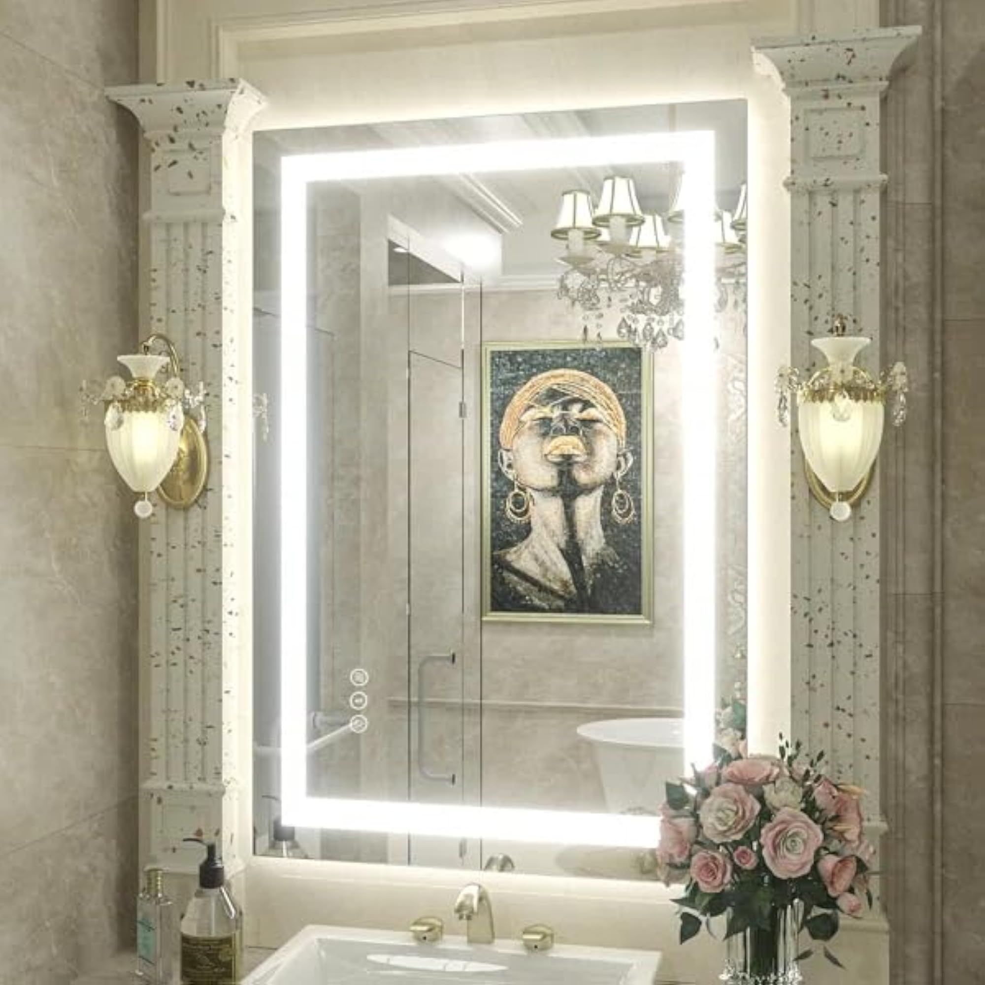 Luxury LED Bathroom Mirror with Enhanced Reflection