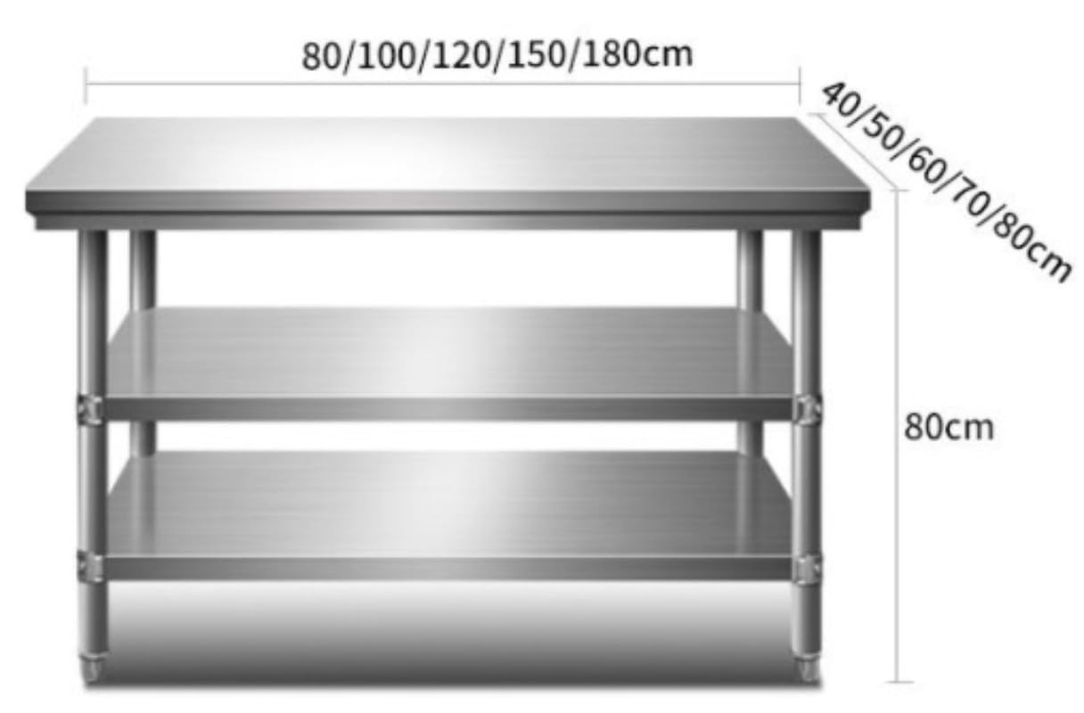 Amazon.co.jp: 業務用ステンレス 作業台 調理台 幅60/80/100/120/150cm 
