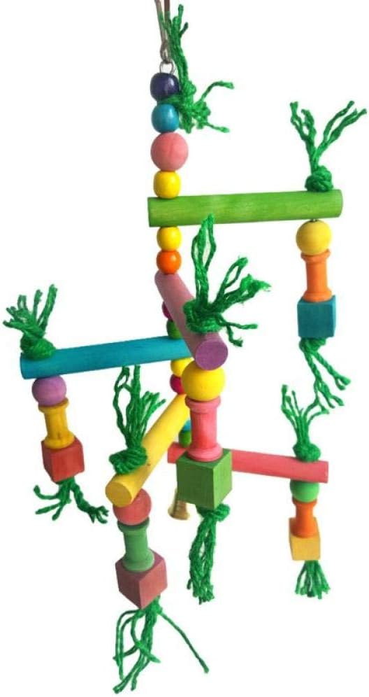 YITON Bird Ladders Bird Parrot Game Wooden Frame Climbing Hanging Ladder Swing Pet Grinding Perch 2Pcs