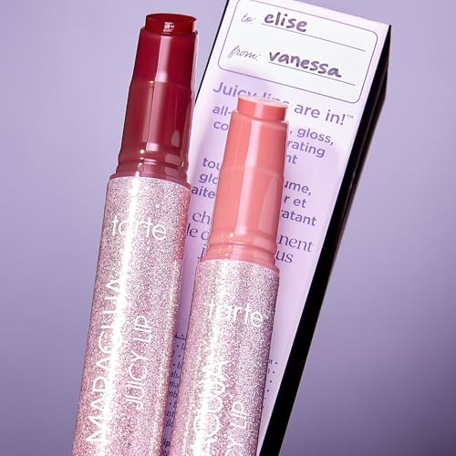 Image of tarte maracuja juicy lip balm gloss - Viral Nourishing Lip Butter Color with High-Shine Hydration, Skincare Infused with Vitamin E, Vegan & Cruelty-Free