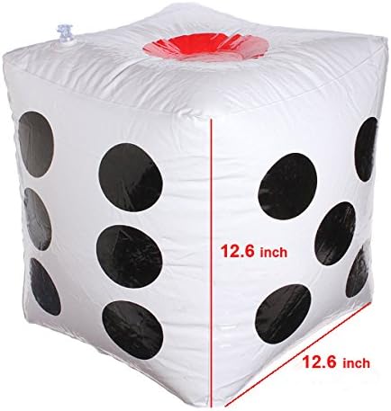 Warmtree 13" Jumbo Inflatable Dice, Pack of 2