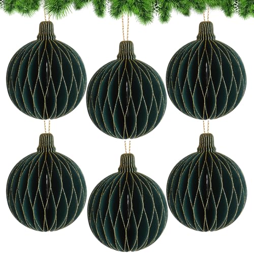 Christbaumkugeln Grün 31 BETESSIN Christbaumschmuck Weihnachtskugeln Grün - 6 Stück...