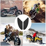 SLIAXINT 2 sztuki naklejek na bak motocyklowy, uniwersalne, antypoślizgowe gumowe naklejki 3D, ochraniacze na bak, naklejki ochronne na kolana motocyklowe, antypoślizgowe, gumowe naklejki (czarne)